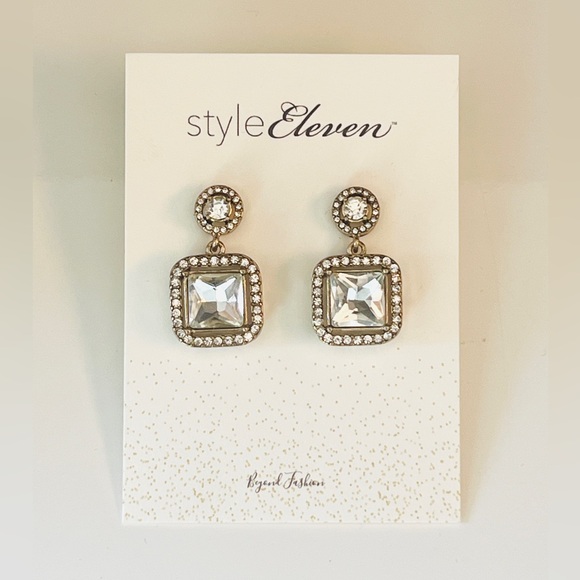 Square Crystal Charms - Picture 1 of 3